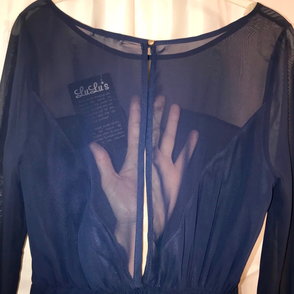 NWT- Sexy Cocktail Navy dress perfect for Fall!